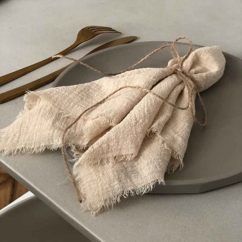 Wedding napkins cloth napkins Ivory  tea towels pink 17 x17inch Birthday party table napkin cheap napkins 10pcs/ set