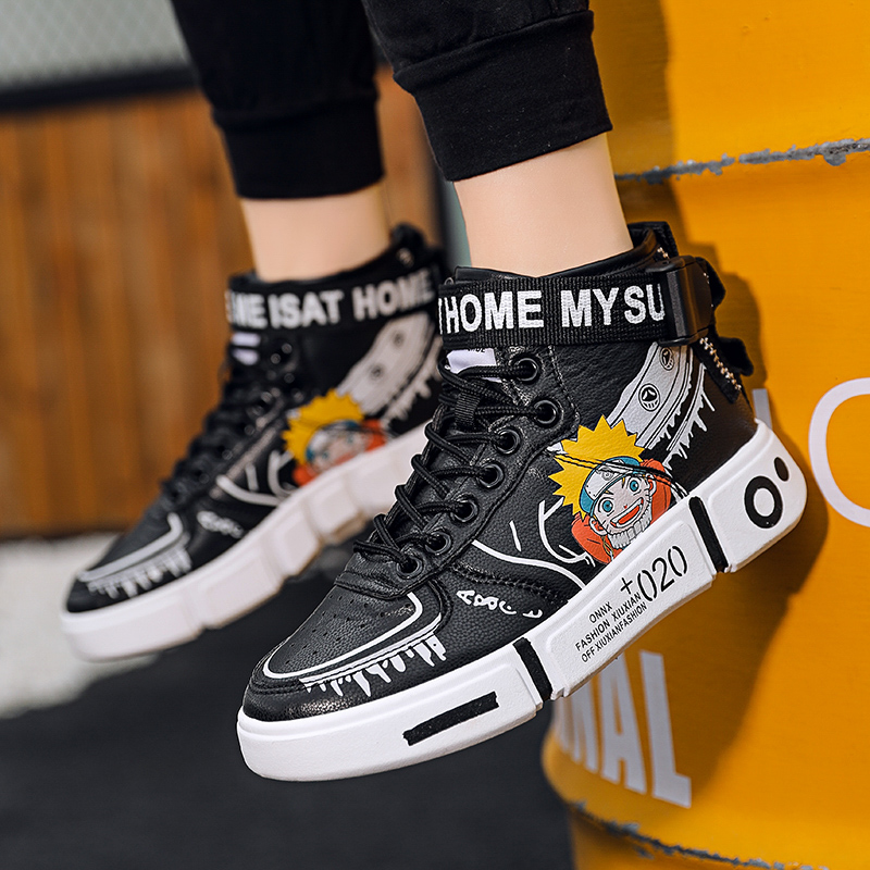  Sport Kids Sneakers  Running Shoes For Children Sneakers Girls Shoes Basket Footwear Leather Non-Slip Trainers 