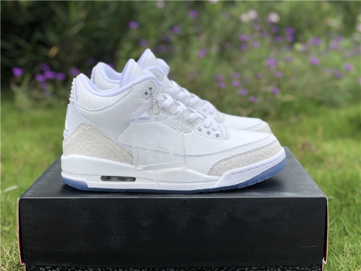 PK AIR JORDAN 3 PURE WHITE (TRIPLE WHITE) 2018